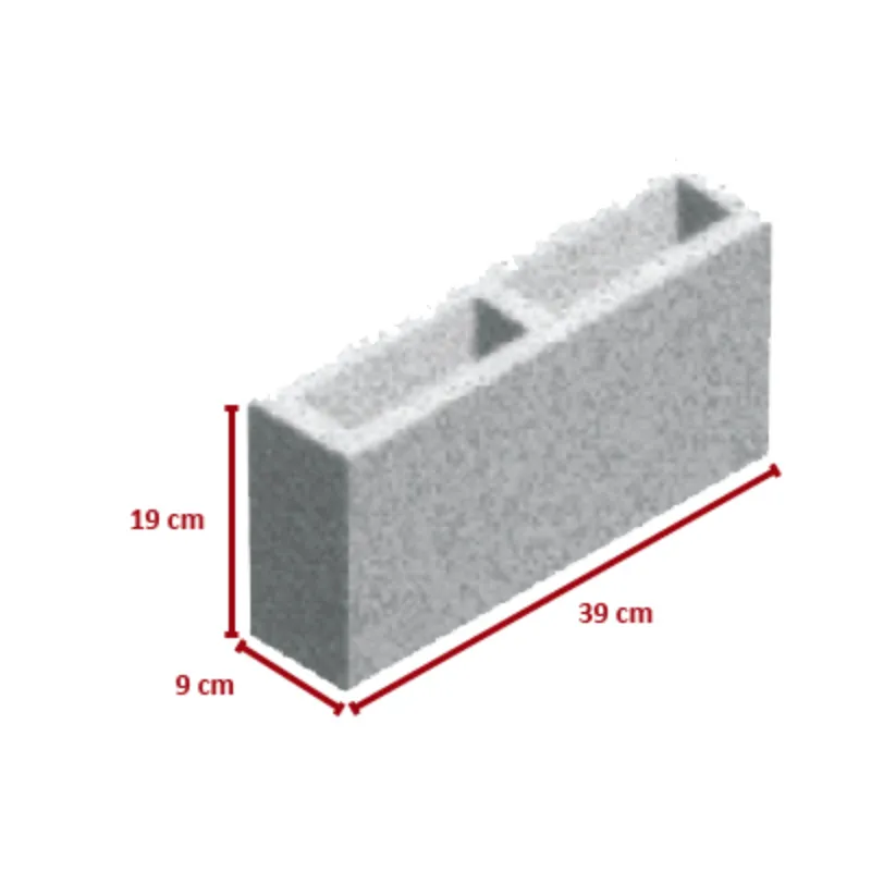 Bloco De Concreto Vedação 09x19x39
